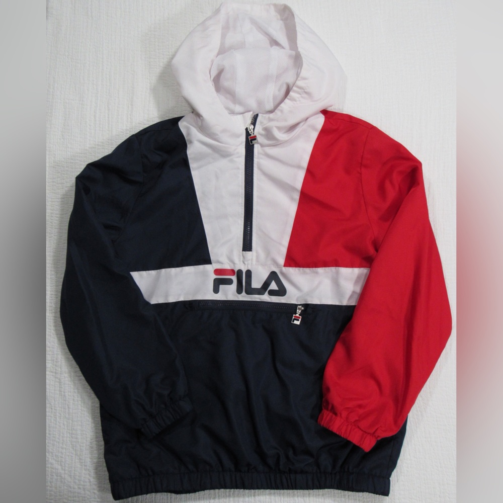 FILA 90s Half Zip Windbreaker Pullover